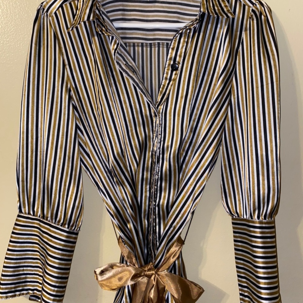 silk button up blouse